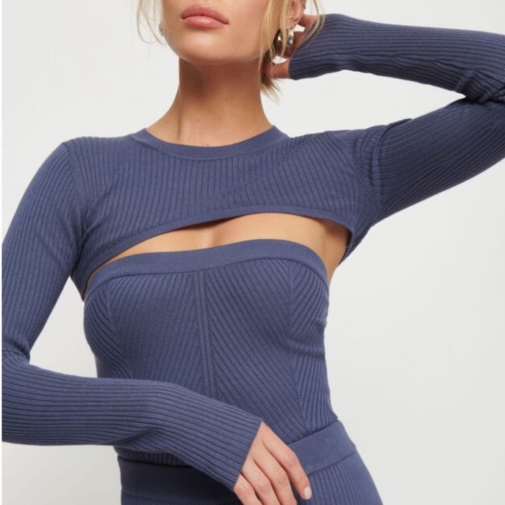New Dynamite Matching Bolero & Tube Top Sweater Set Size M